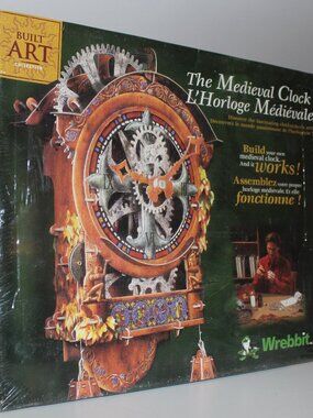 Wrebbit The Medieval Clock Built Art Collection Kit Working Clock Brand New